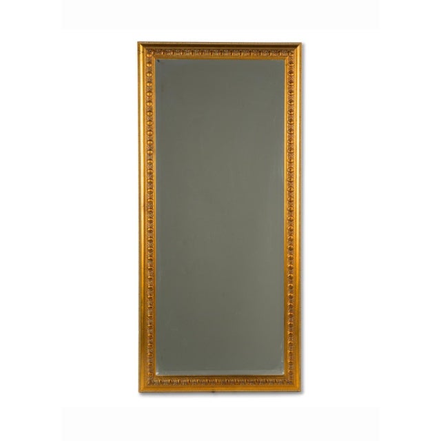 Vintage Giltwood Full-Length Cheval Floor Mirror With Easel Stand For Sale - Image 4 of 8
