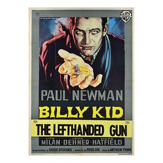 Italian The Left Handed Gun Film Poster, 1958 For Sale
