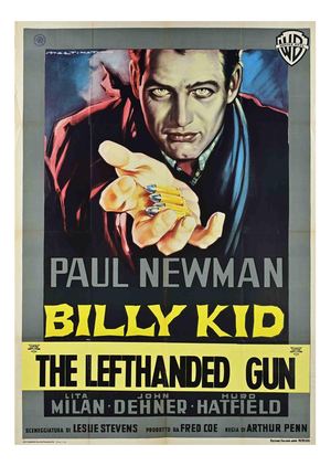 Italian The Left Handed Gun Film Poster, 1958