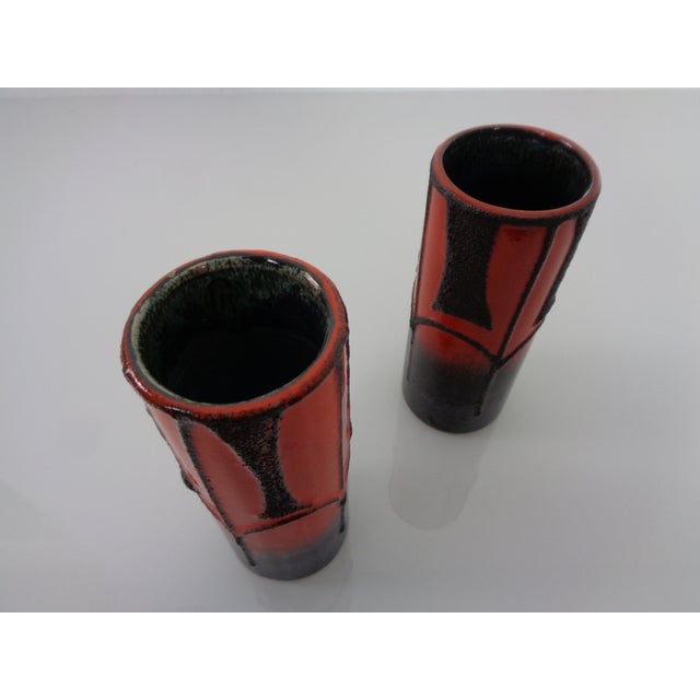Ceramic Pop Art Ceramic Vases by Cari Zalloni for Fohr Keramik, 1970s, Set of 2 For Sale - Image 7 of 15