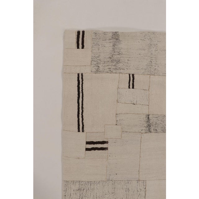 Textile Vintage Turkish Patchwork Runner in Beige and Neutral Design - Rug & Kilim For Sale - Image 7 of 10
