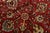 1990s Fine Tabriz Rug 10’1” X 12’10” Red Wool Vintage Traditional Hand-Knotted Carpet For Sale - Image 5 of 15