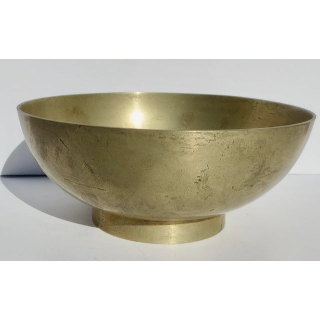 Vintage Brass CenterBowl Circa 80s' For Sale - Image 4 of 7