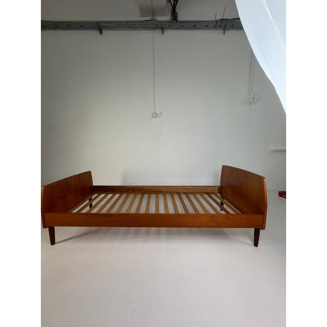 Vintage Danish Teak Single Bed, 1960s For Sale - Image 10 of 11