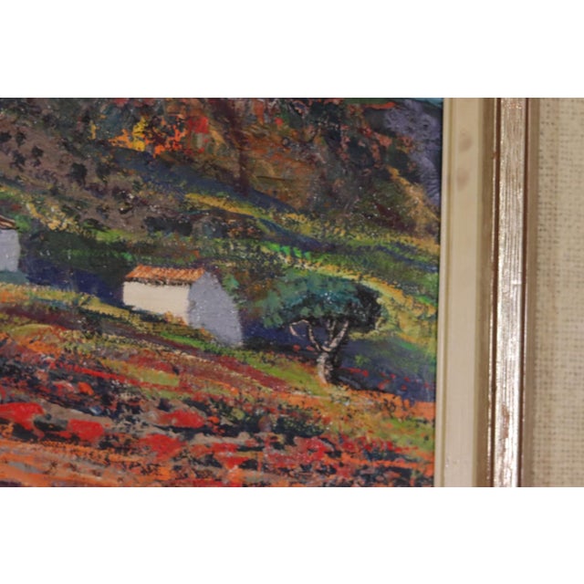 Original Swedish Oil on Canvas – “Bergsby Taragona” by Henry Eldin – Vintage & Framed 46 × 96 cm (18.1" × 37.8") A...