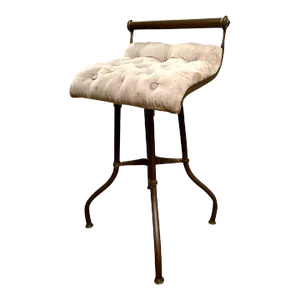 Antique 19th Century C H Hare Cast & Tubular Brass Adjustable 360 Music Cello Stool
