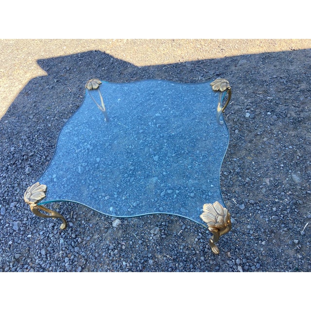Vintage Mid Century Modern Hollywood Regency Attributed to Maison Charles Coffee Table For Sale - Image 12 of 12