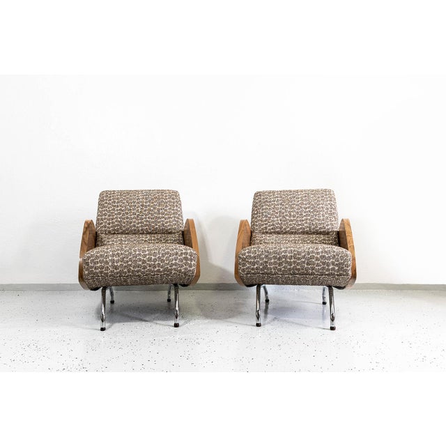 Model 360 Lounge Chairs by Janusz Różański, 1950s, Set of 2 For Sale - Image 10 of 18