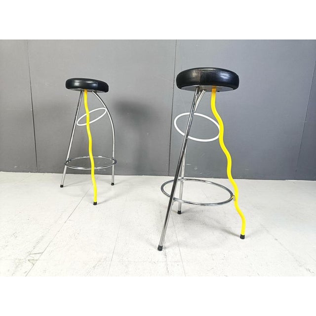 Duplex Stools by Javier Mariscal for BD, 1980s, Set of 2 For Sale - Image 4 of 10