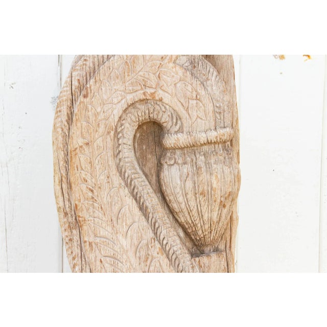 Tall Antique Indian Carved Corbel For Sale - Image 9 of 10