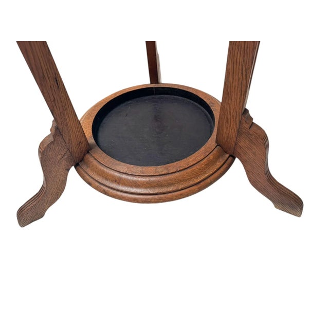 Arts & Crafts Coat Stand with Rotating Top, 1900s For Sale - Image 3 of 12