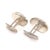 1990s Pair of Tiffany & Co. Estate Sterling Silver Wide Oval Cufflinks 19 Grams For Sale - Image 9 of 12
