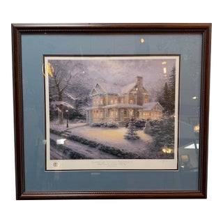 Thomas Kinkade "Placerville Victorian Christmas Iii" LTD Edition 209/495 Print, Signed For Sale