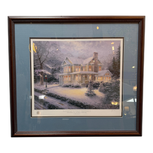 Thomas Kinkade "Placerville Victorian Christmas Iii" LTD Edition 209/495 Print, Signed