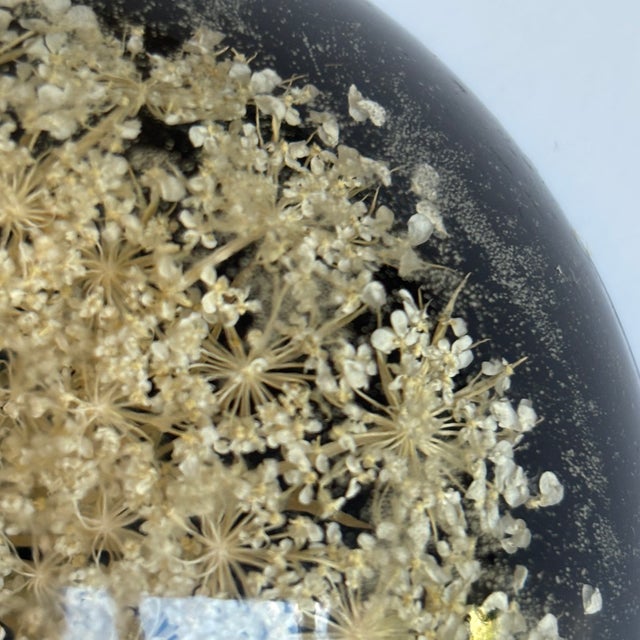 Mid 20th Century Mid-20th Century Signed William Rolfe Botanical Resin Paperweight For Sale - Image 5 of 15