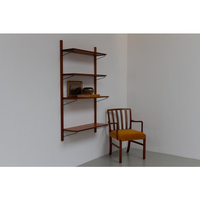 Vintage Danish Wall-Mounted Teak Shelving System, 1960s For Sale - Image 9 of 18