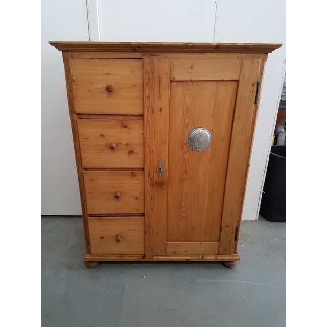 Antique Pine Cupboard For Sale