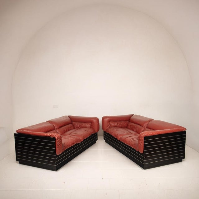 1970s Strato Sofas by Giovanni Offredi for Saporiti, 1970, Set of 2 For Sale - Image 5 of 18