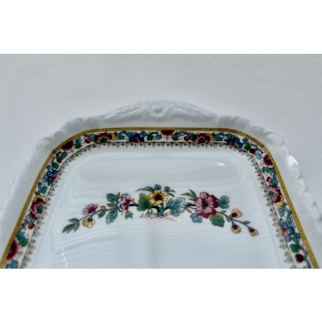 1980s English Coalport "Ming Rose" Bone China Tray For Sale - Image 11 of 15