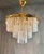 Metal Chandelier with Opaline Glass Rods, Italy, 1970s For Sale - Image 7 of 9