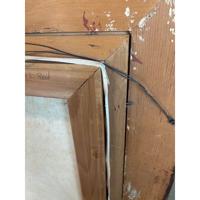 Vintage 1971 Signed James L. Reed Original Oil Painting – Framed Canvas – American Landscape For Sale - Image 4 of 10