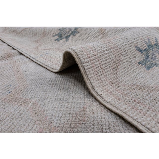 Textile Turkish Oushak Rug 4'10" x 6'8" For Sale - Image 7 of 8