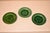 Set of 3 English Green Majolica Leaf Plates For Sale - Image 4 of 6