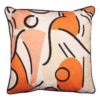 Tangerine Orpha Cushion by Ceraudo For Sale