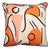 Tangerine Orpha Cushion by Ceraudo For Sale