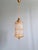 Large Glass and Brass Lantern Pendant Light, 1960s For Sale - Image 4 of 11