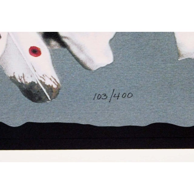 1990s j.d. Challenger Roams the Plains No More" Hand Signed Serigraph on Paper For Sale In Denver - Image 6 of 8