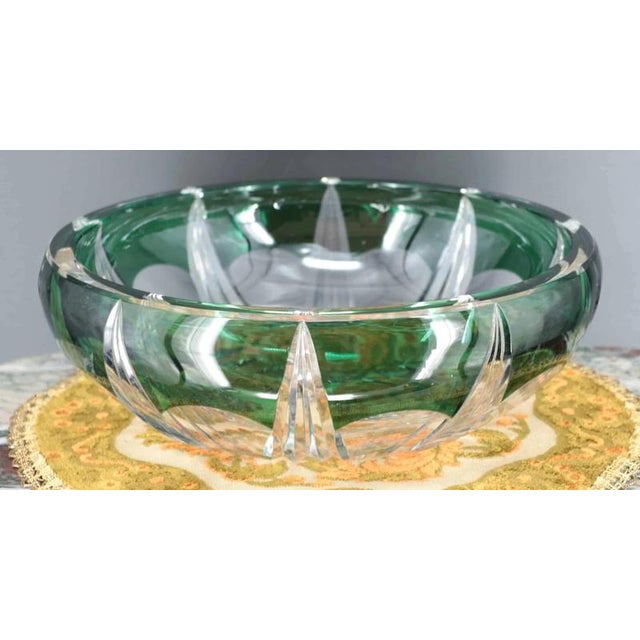 2000 - 2009 Large Crystal Bowl from Val Saint Lambert For Sale - Image 5 of 5