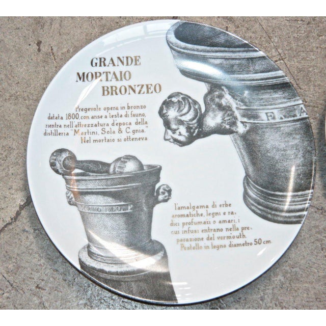 Modern 1980s Piero Fornasetti Plates - Set of 6 For Sale - Image 3 of 7