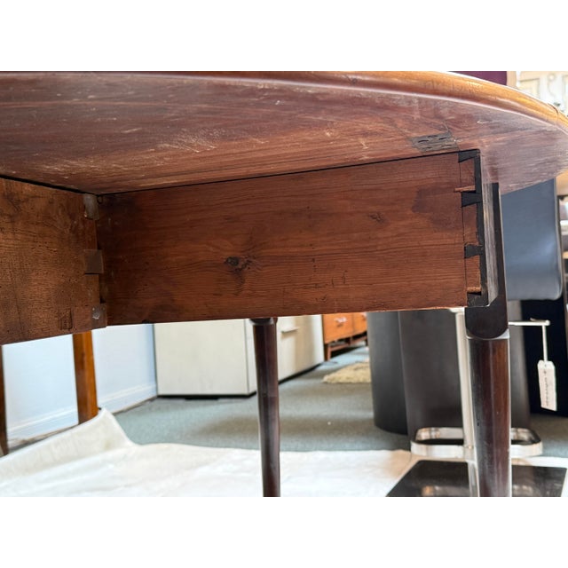 George III Mahogany Drop Leaf Table For Sale - Image 11 of 12