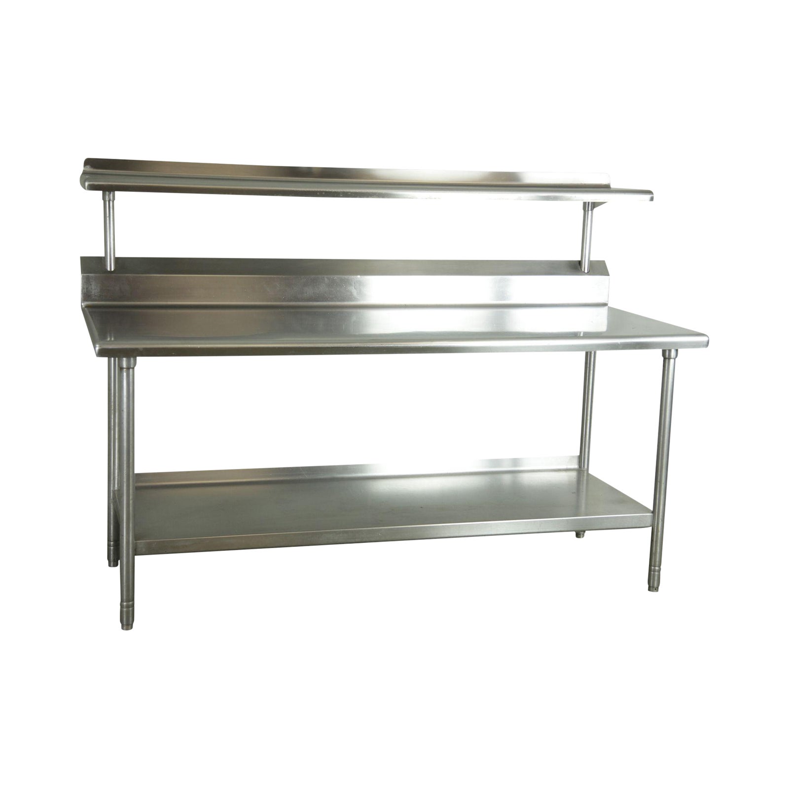 Industrial Stainless Steel 72" Commercial Kitchen Prep Table | Chairish