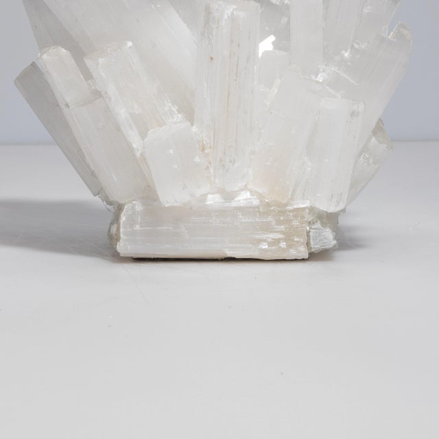 Gemstone Votive Holder in Selenite Classic For Sale - Image 7 of 7