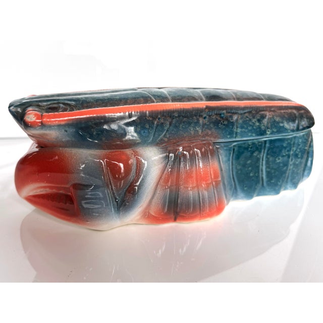 Blue Vintage French Michel Caugant Lobster Foie Gras Tureen For Sale - Image 8 of 10