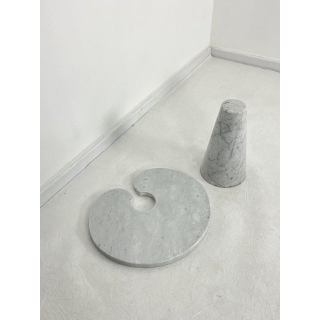 Carrara Marble Coffee Table by Angelo Mangiarotti for Skipper, 1971 For Sale - Image 11 of 12
