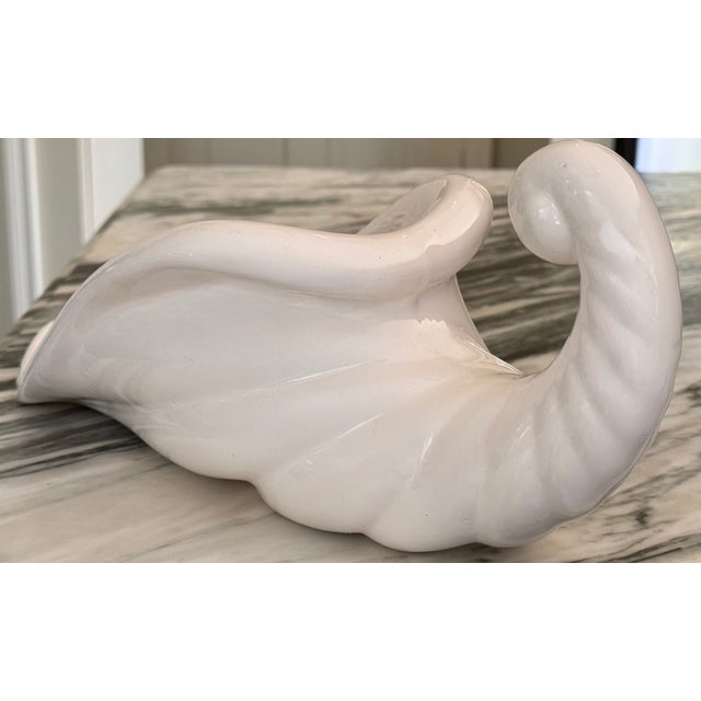 Ceramic Mid-Century Studio Art Ceramic Cornucopia For Sale - Image 7 of 14