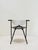 1990s Post-Modern Sculptural Metal Dining or Statement Chair Brushed Silver and Black For Sale - Image 11 of 11