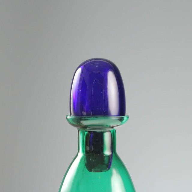 Murano Glass Bottle from Carlo Moretti For Sale - Image 3 of 8