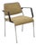Vintage Sculpted Chrome Frame Post Mid Century Modern Office Arm Chair For Sale
