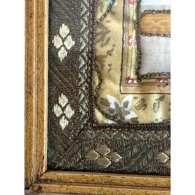 Framed Pair Persian Mughal Quilted Textiles For Sale - Image 9 of 12