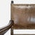 Brown Vintage Leather Dining Armchair With Carved Finials For Sale - Image 8 of 8
