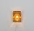 Gold coloured Maritim Lampet wall lamp, produced by Danish lighting manufacturer Vitrika in the 1970s. The lamp consists...
