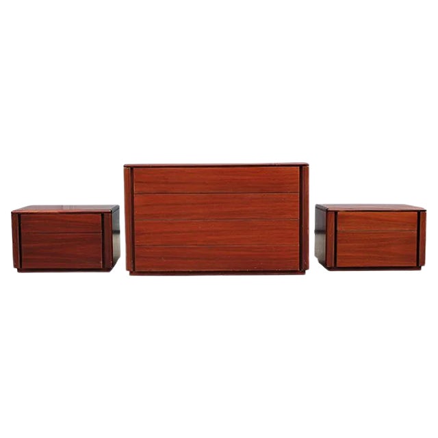 Mahogany Chest of Drawers, 1960s, Set of 3 For Sale