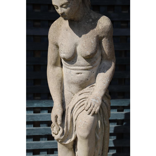 Stone Garden Statue, 1900s For Sale - Image 6 of 7