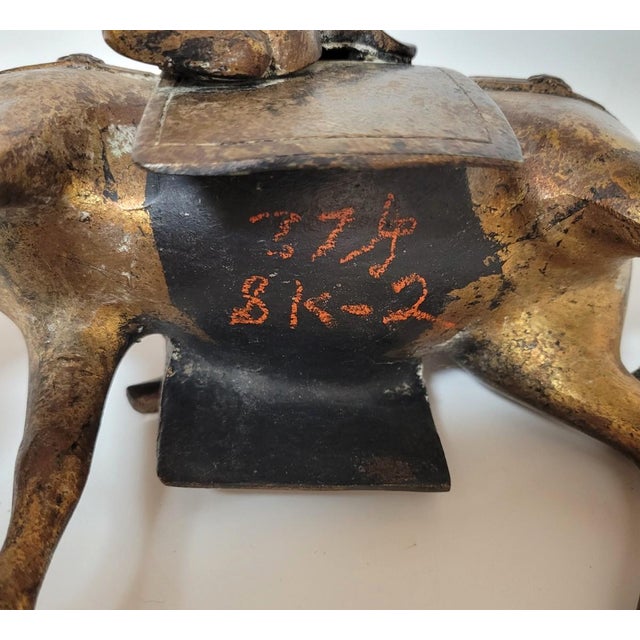 Metal Chinese Republic Period Bronze Figure of Zhang Guolao Riding a Donkey For Sale - Image 7 of 7