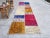 Mid 20th Century Colourful Natural Oushak Runner Rug For Sale - Image 9 of 9