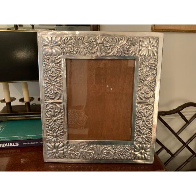 Large Silver Picture Frame | Chairish